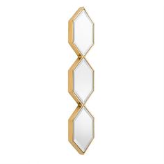 Зеркало (to4rooms) золотой 25x110 см.