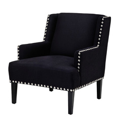 Клубное кресло (to4rooms) черный 74x89x80 см.