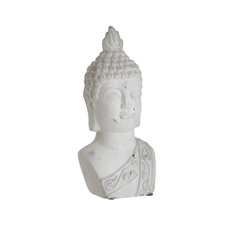 Декор настольный-бюст buddha (to4rooms) белый 13x28x11 см.