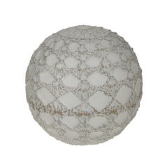 Декор настольный шар (to4rooms) белый 10x10x10 см.
