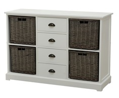 Комод (to4rooms) белый 115x80x40 см.