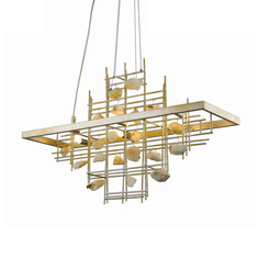 Люстра (to4rooms) золотой 100x120x30 см.