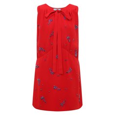 Платье с отделкой стразами Prada