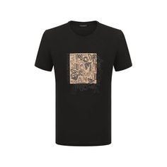 Хлопковая футболка Emporio Armani
