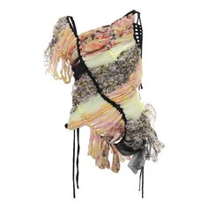 Топ из шелка и хлопка Dries Van Noten
