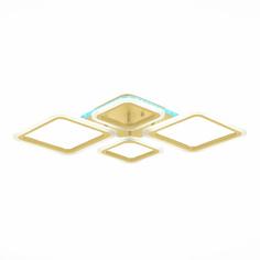 Потолочная светодиодная люстра evoled samuro sle500122-04rgb (evoled) золотой 730x75 см.