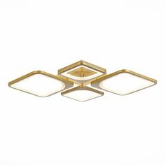 Потолочная светодиодная люстра evoled giura sle500322-04 (evoled) золотой 730x75 см.