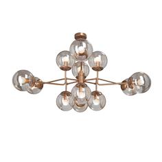 Потолочная люстра vitaluce v4880-8/12pl (vitaluce) золотой 625x1090 см.