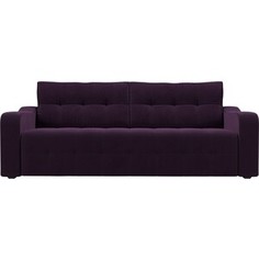 Прямой диван Лига Диванов Лиссабон велюр фиолетовый