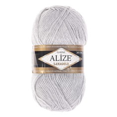 Пряжа Lanagold 51% акрил, 49% шерсть 240м/100гр (684 пепел. мел.) Alize