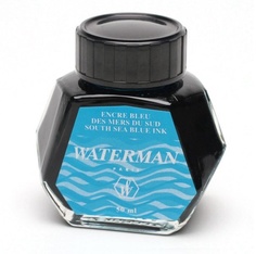 Флакон с чернилами для перьевой ручки, цвет: South Sea Blue Waterman