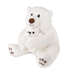 Мягкая игрушка «Медведь белый с медвежонком», 30 см Maxi Toys
