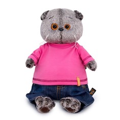 Мягкая игрушка "Басик в джинсах и малиновой футболке", 30 см Ks30-215 Budi Basa