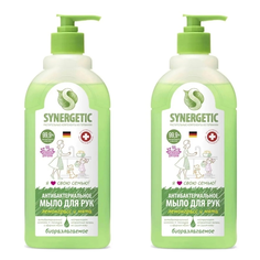 Жидкое мыло Synergetic Лемонграсс и мята 500 мл 2 шт