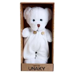 Мягкая игрушка «Медведица Сильва в белом комбинезоне», 33 см Unaky Soft Toy