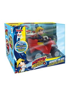 Disney Игровой набор Микки и весёлые гонки: Пожарный квадроцикл 6 см, фиг. 8 см, аксесс.