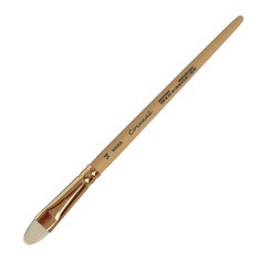 Кисть Щетина овальная Roubloff Сочиняй № 14 (длина волоса 17 мм), короткая ручка матовая No Brand