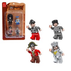 Фигурки для конструктора Ausini, серия Пираты, в наборе 4 шт. No Brand