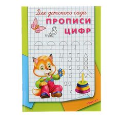 Раскраска-пропись для детского сада Прописи цифр No Brand