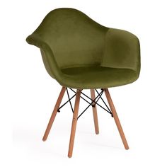 Стул TetChair CINDY SOFT (EAMES), зеленый/натуральный
