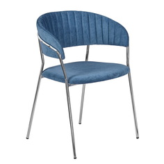 Стул Bradex Turin, синий/хром