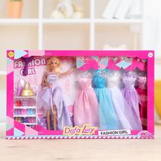 Кукла-модель «Тина» с набором платьев, с аксессуарами, МИКС Defa Lucy