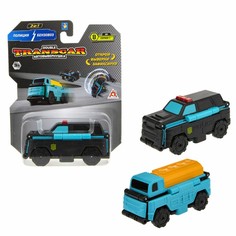 Автовывернушка Transcar Double, Полиция - Бензовоз, 8 см 1 Toy