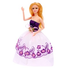 Кукла-модель шарнирная «Лиза» в платье, МИКС No Brand