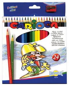Карандаши цветные Carioca Набор карандашей цветных 24 цвета
