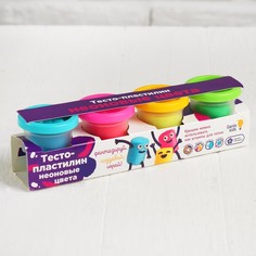Тесто-пластилин, неоновые цвета No Brand