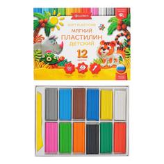 Пластилин GLOBUS «Детский», 12 цветов, 180 г, мягкий No Brand