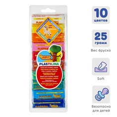 Пластилин 10 цветов, 250 г, JOVI, для малышей No Brand