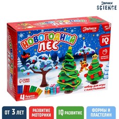 Набор для игры с пластилином «Новогодний лес» No Brand