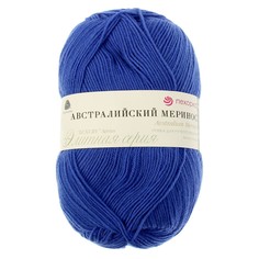 Пряжа "Австралийский меринос" 95%меринос. шерсть,5% акрил объёмный 400м/100гр(491-Ультрама Пехорка