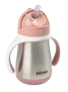 Поильник Beaba Tasse Paille INOX 250ML O PINK 913482