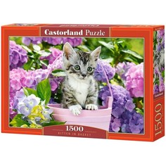 Пазл «Котёнок в корзине», 1500 элементов Castorland