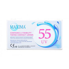 Контактные линзы Maxima 55 UV на месяц 6 линз R 8,9 -4,25