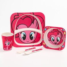 Набор детской бамбуковой посуды, 5 предметов "Пинки Пай", My Little Pony Hasbro