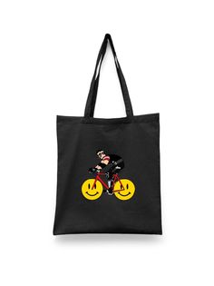 Шоппер унисекс Каждому Своё Велосипед/Bike/Зорро/Zorro SPVL3, черный