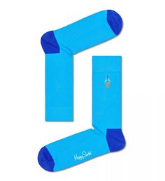 Носки унисекс Happy Socks BEIC01 6300 голубые 25