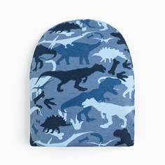 Шапка для мальчика, цвет синий, размер 46-48 см (1-2г) Linas Baby