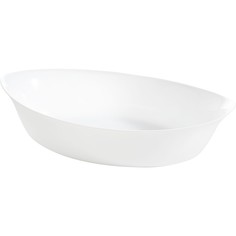 Блюдо Luminarc Смарт Кюзин овальное жаропрочное 250 градусов 380х230мм стекло белый