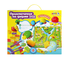ALTACTO CLAY Набор для лепки "Приключение на ферме" (6 баночек по 85 гр., аксес.) Altacto
