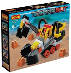 Конструктор Робот и пилот, Technobot, желто-серый, 90 деталей Бауэр