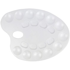 Палитра пластиковая овальная, 20 ячеек, Средняя, 24*32,2 см Gamma