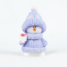 Силиконовая форма для мыла Снеговичок №2 No Brand