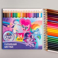 Карандаши цветные 24 цвета, My Little Pony No Brand