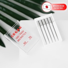 Иглы для бытовых швейных машин, микротекс, №60-70, 5 шт No Brand