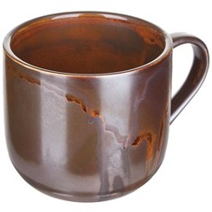 Чашка Kunstwerk Мак чайная 350мл 90х90х80мм фарфор медный