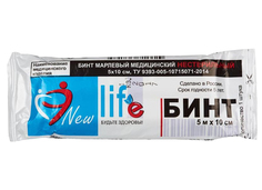 Перевяз. ср-ва Бинт нестер. 5мх10см,пл.36г,общ.уп, 20шт. Life